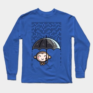 The Umbrella Chimpanzee Long Sleeve T-Shirt